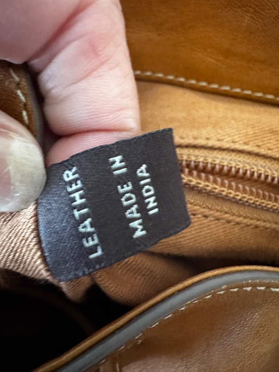 Frye Olivia leather backpack in brown main image 9